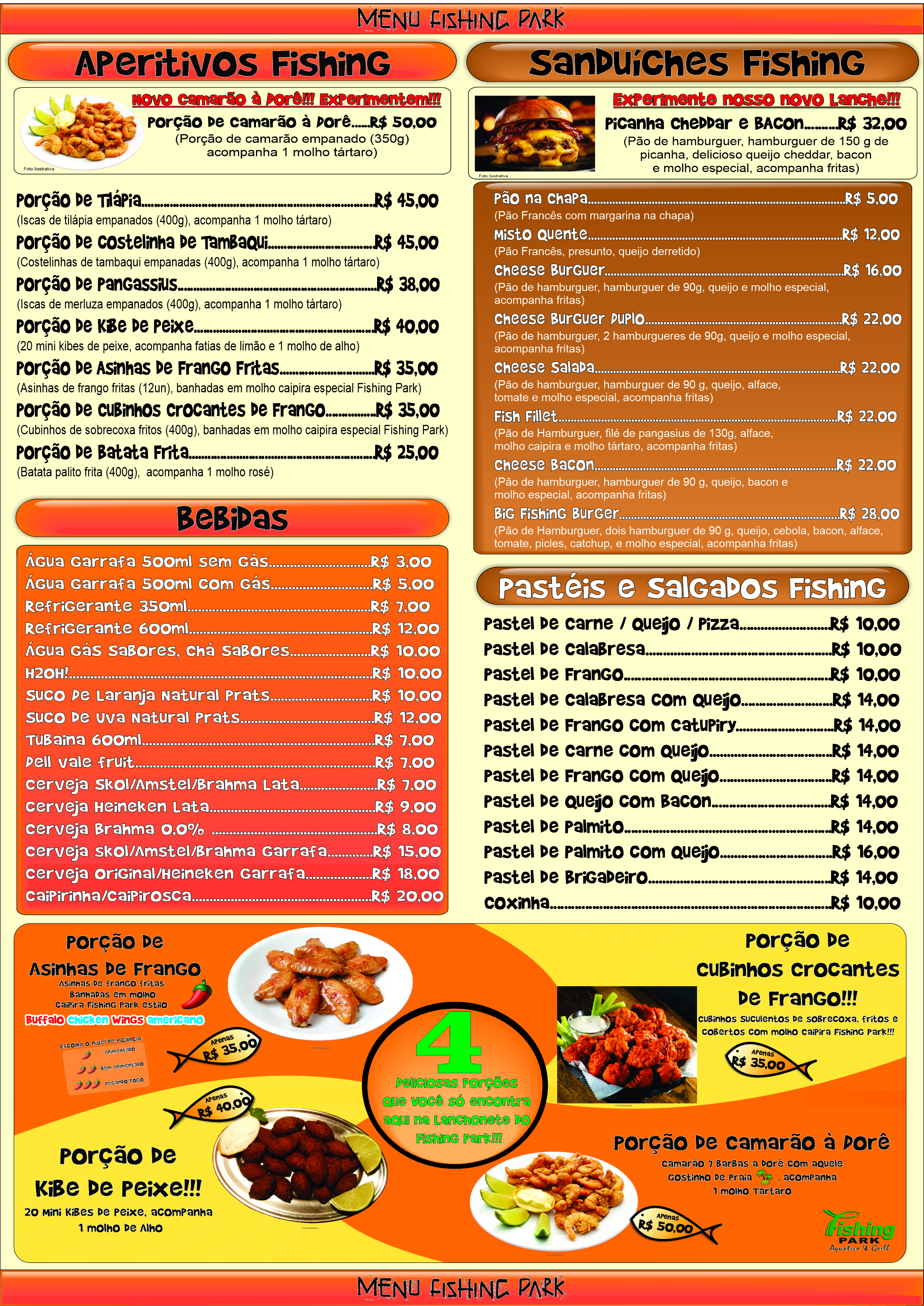 Menu Lanchonete 2026